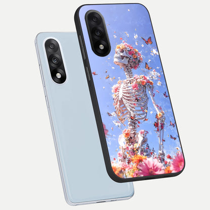  Bloom Beyond Bones phone case For Oneplus Nord 5 showing premium glass back cover with detailed artwork
