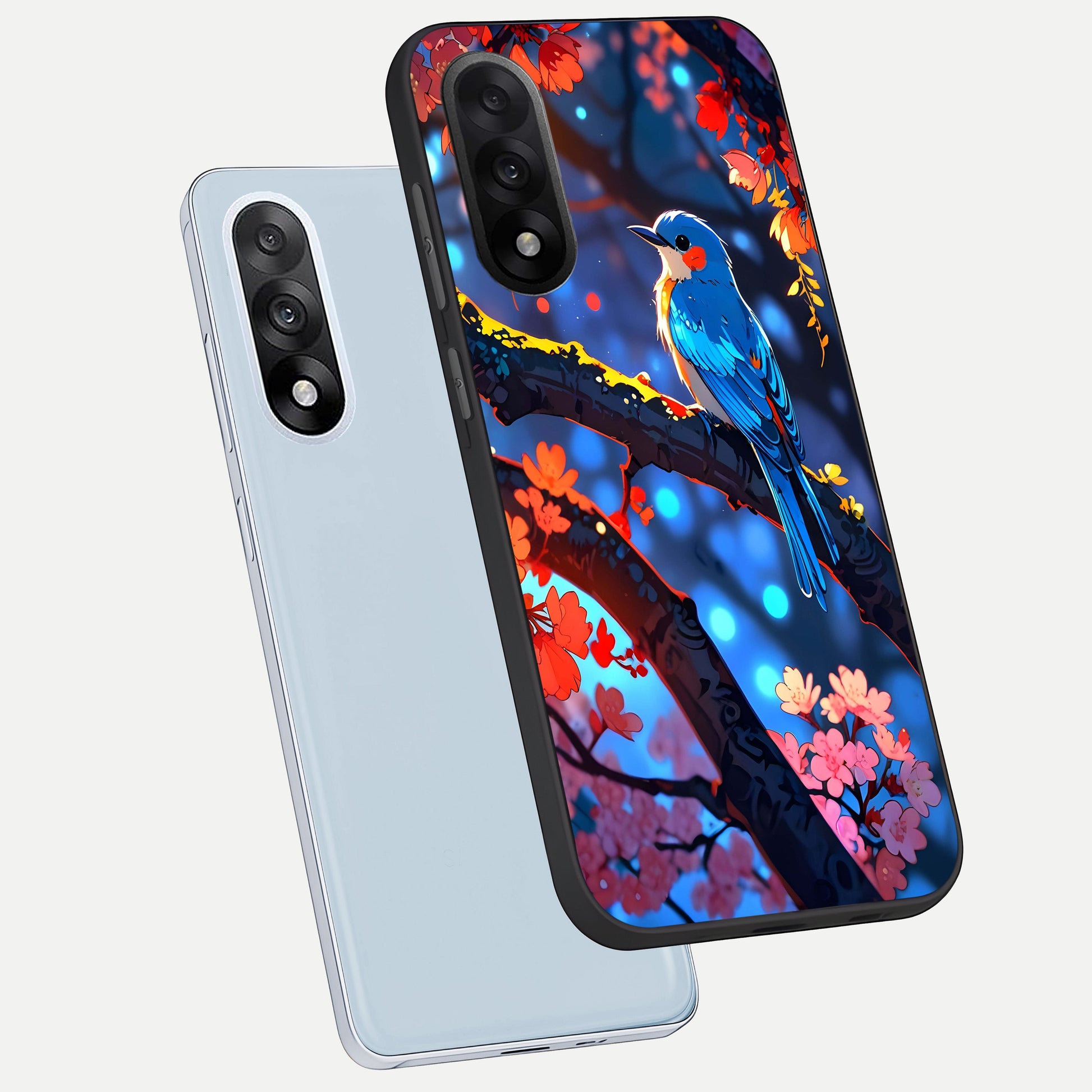  Blooming Water Drift phone case For Oneplus Nord 5 showing premium glass back cover with detailed artwork