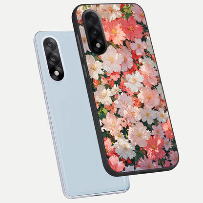  Blush Bloom Field phone case For Oneplus Nord 5 showing premium glass back cover with detailed artwork