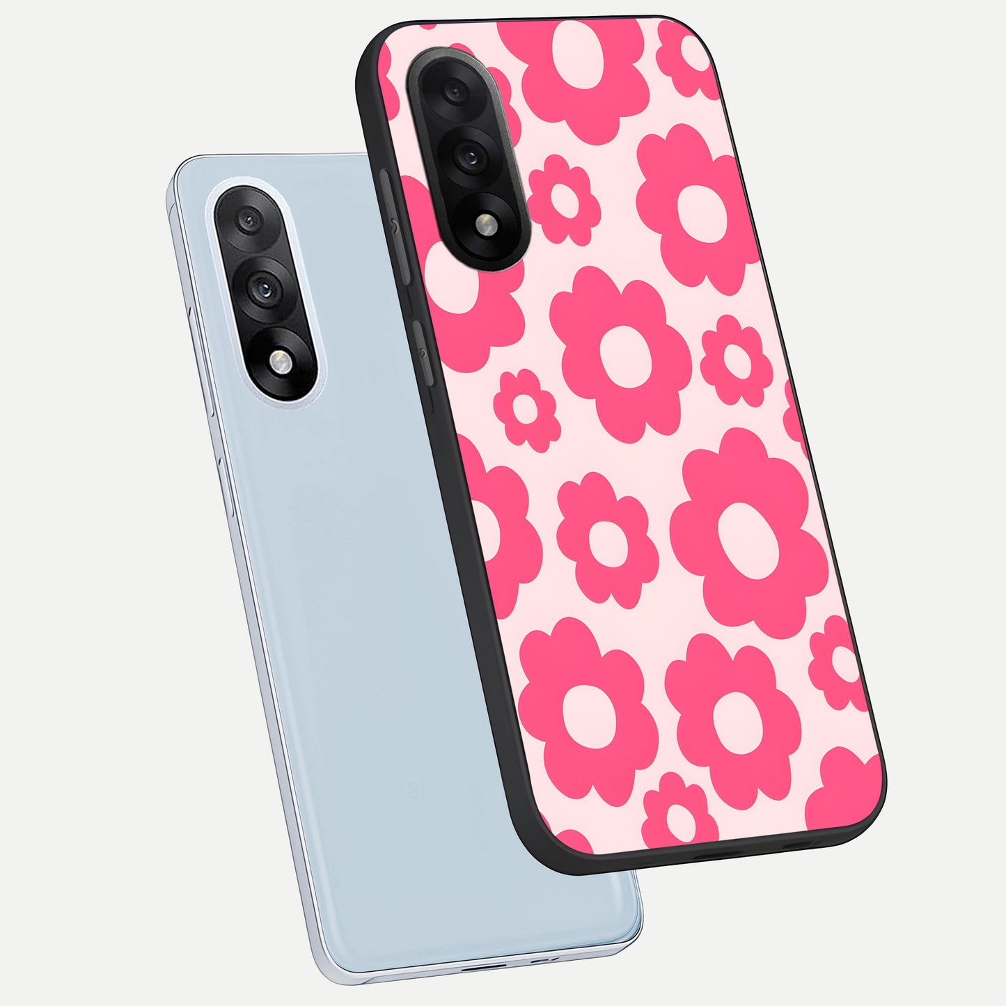  Blush Flower Pop phone case For Oneplus Nord 5 showing premium glass back cover with detailed artwork