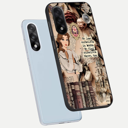  Bookish Dream World phone case For Oneplus Nord 5 showing premium glass back cover with detailed artwork