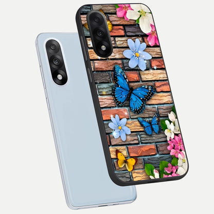  Brick Bloom Flight phone case For Oneplus Nord 5 showing premium glass back cover with detailed artwork