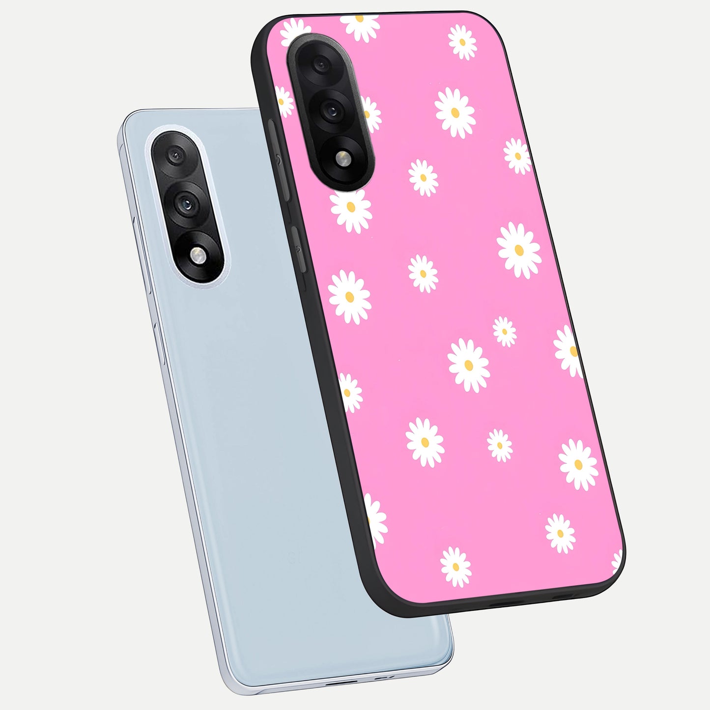  Bubblegum Daisy Pop phone case For Oneplus Nord 5 showing premium glass back cover with detailed artwork
