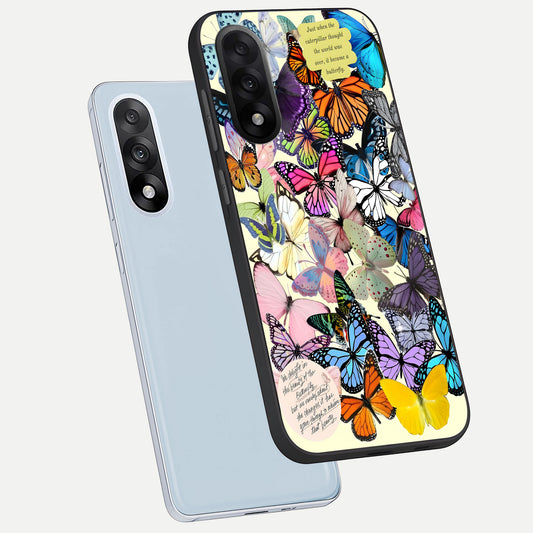  Butterflies Petal Dream phone case For Oneplus Nord 5 showing premium glass back cover with detailed artwork