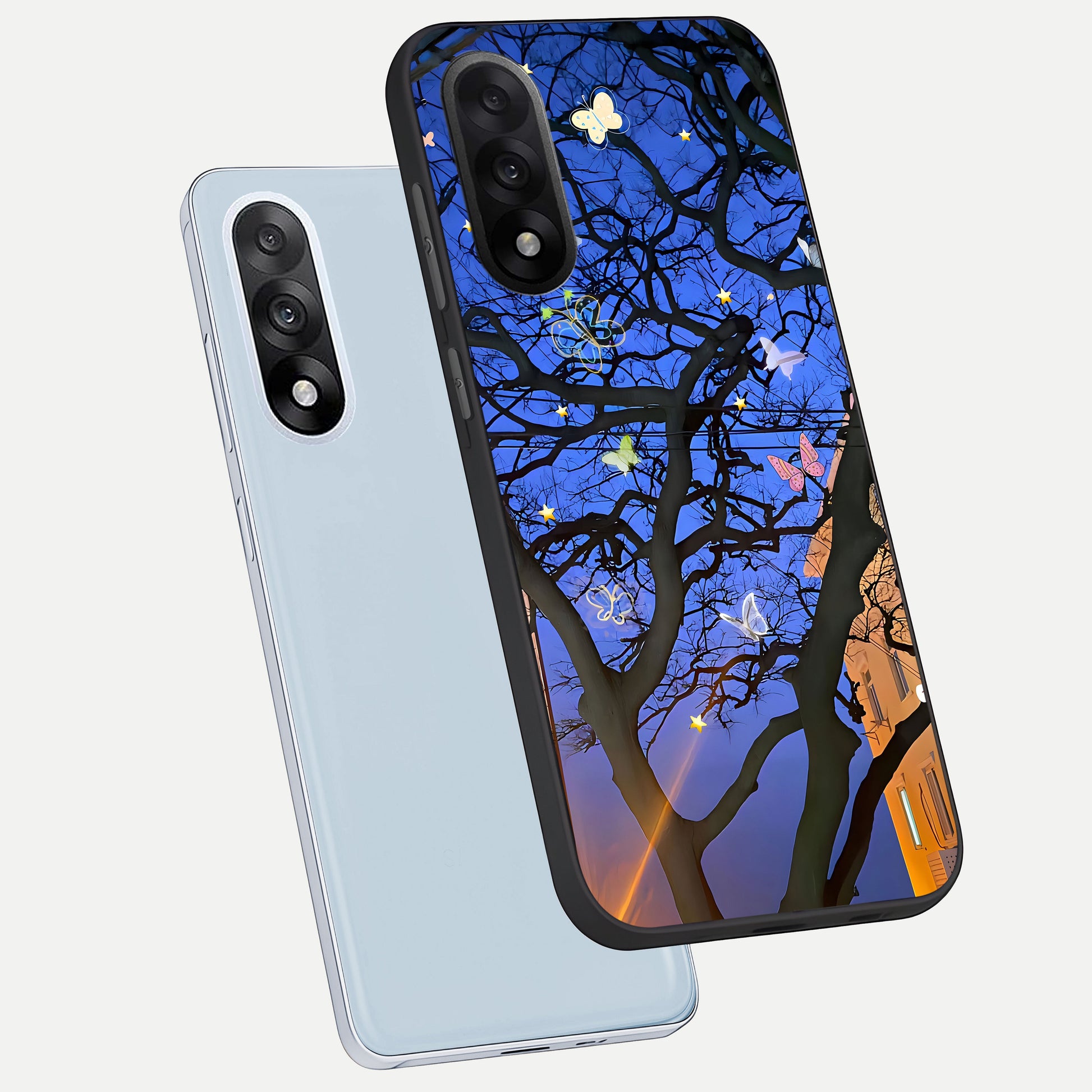  Butterfly Night Magic phone case For Oneplus Nord 5 showing premium glass back cover with detailed artwork