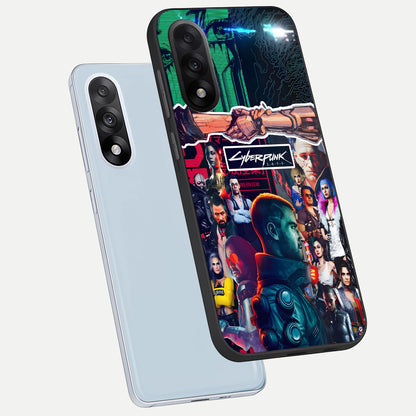  CYBERPUNK Legacy phone case For Oneplus Nord 5 showing premium glass back cover with detailed artwork
