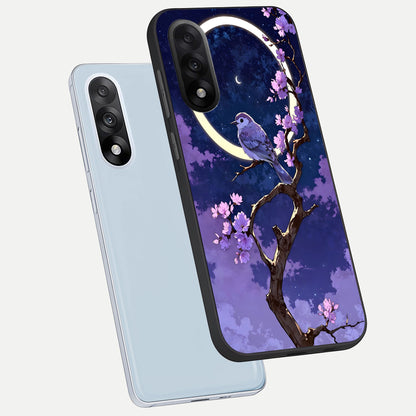  Celestial Bird Blossom phone case For Oneplus Nord 5 showing premium glass back cover with detailed artwork
