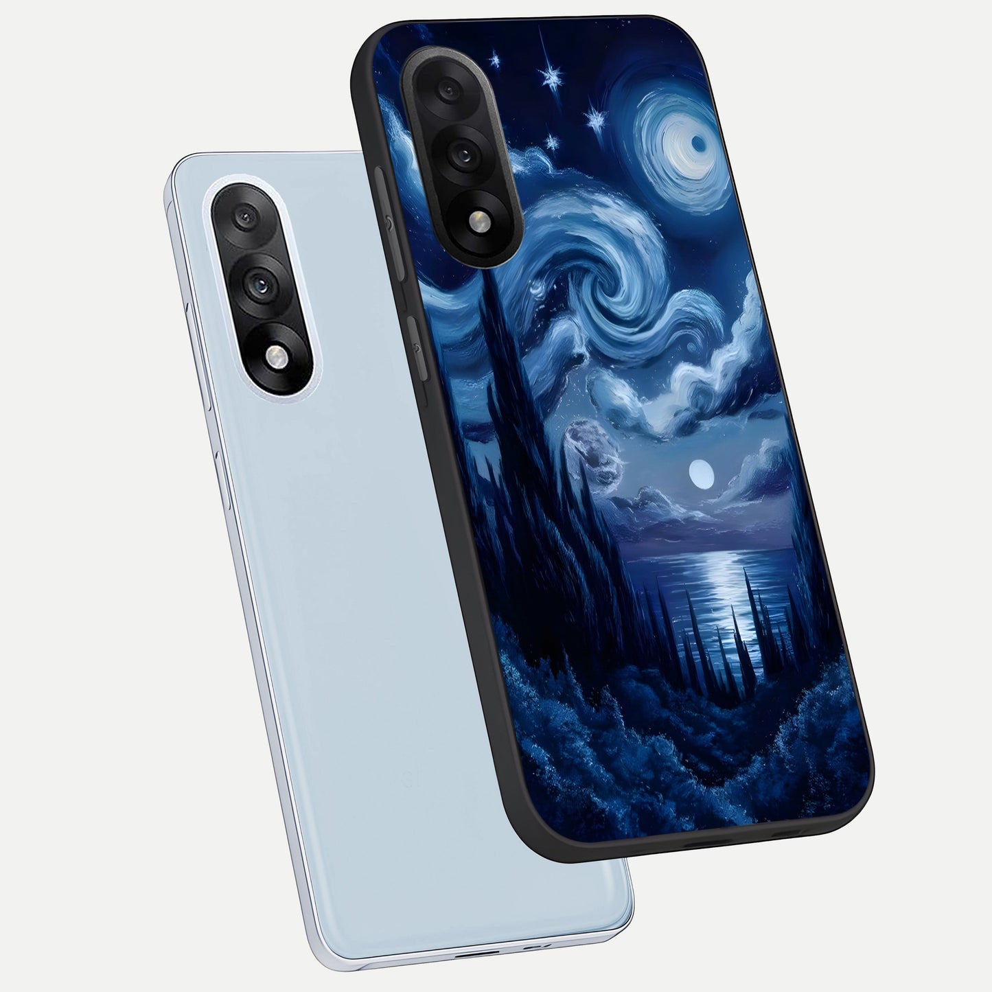  Celestial Dream Van Gogh phone case For Oneplus Nord 5 showing premium glass back cover with detailed artwork