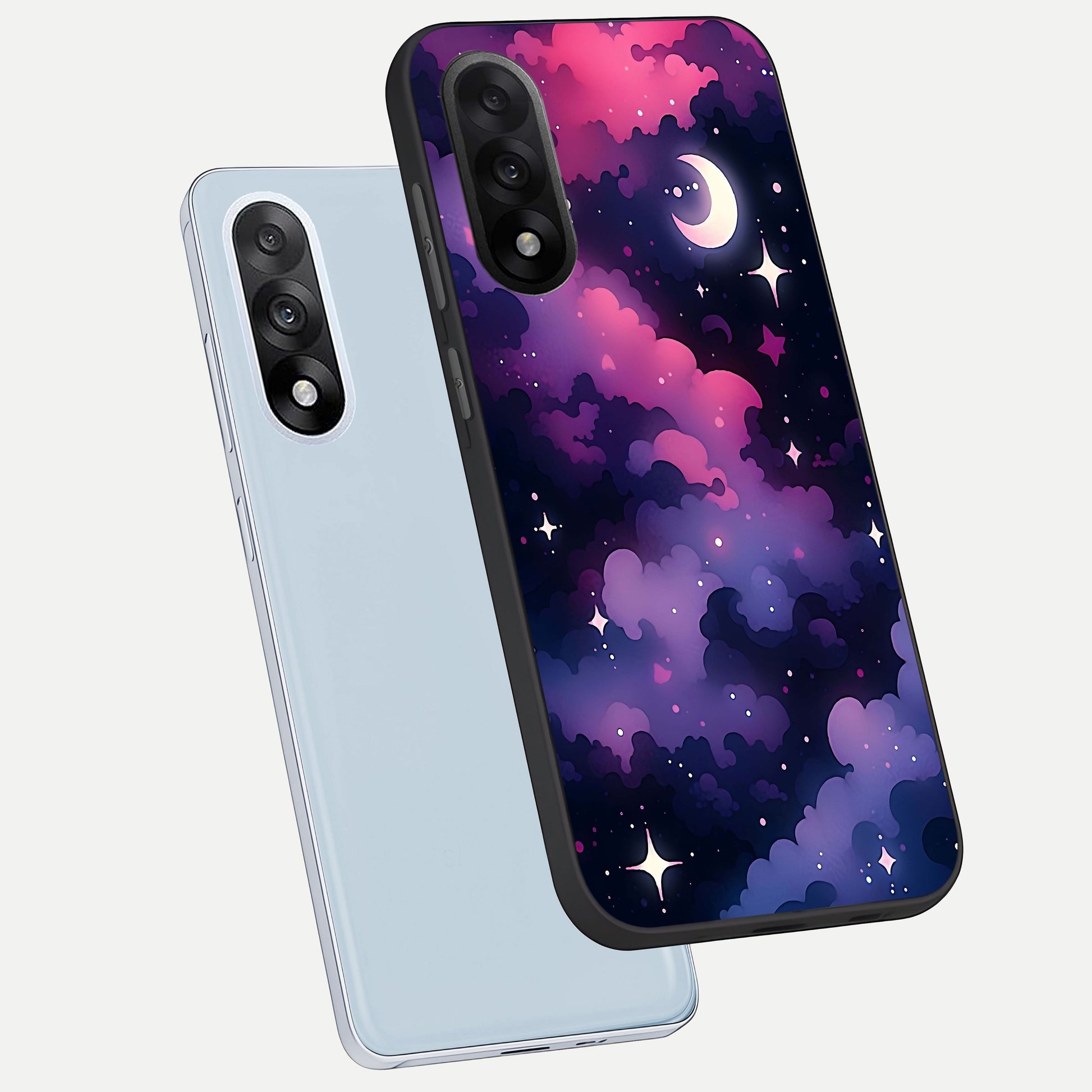  Celestial Moon Magic phone case For Oneplus Nord 5 showing premium glass back cover with detailed artwork