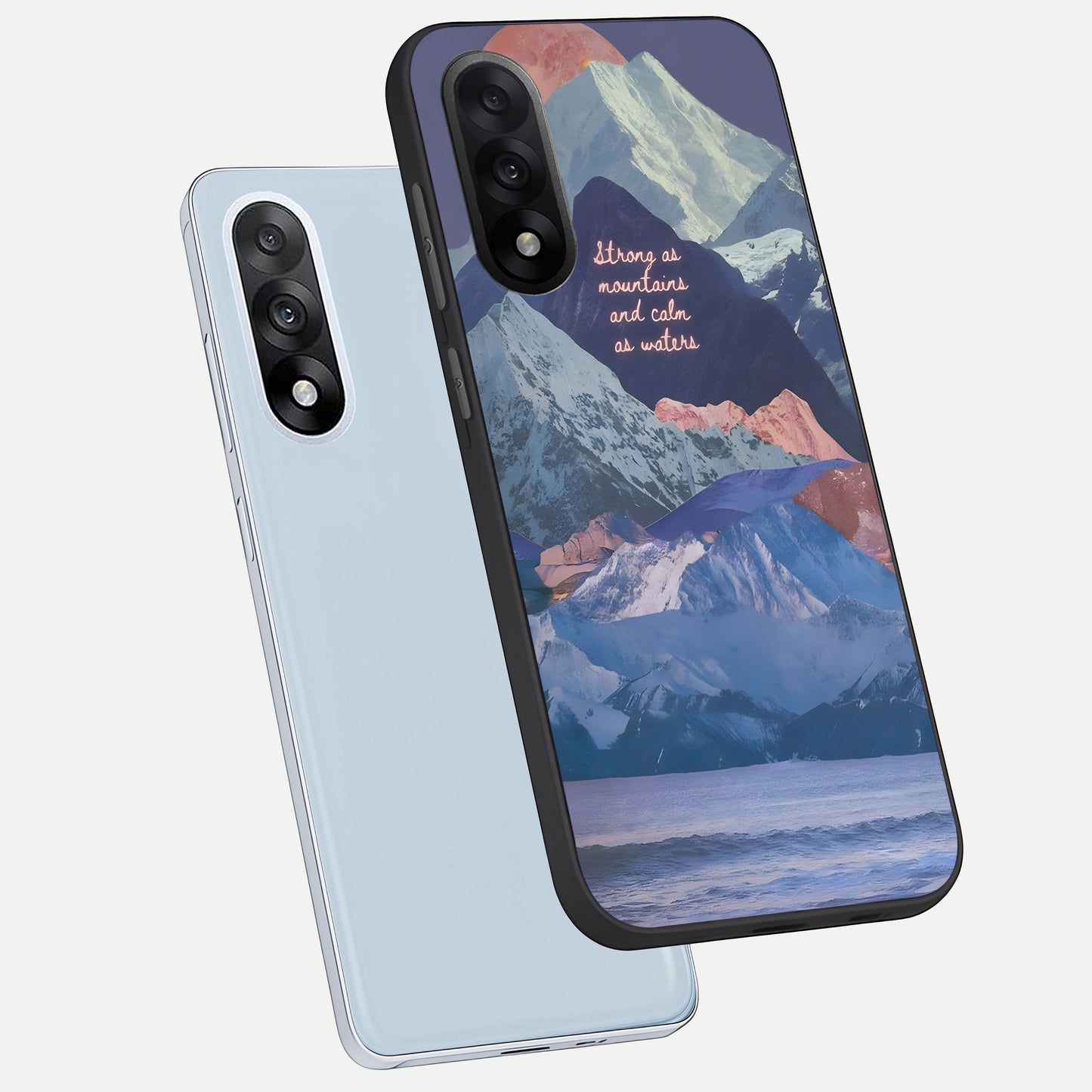  Celestial Mountain Calm phone case For Oneplus Nord 5 showing premium glass back cover with detailed artwork