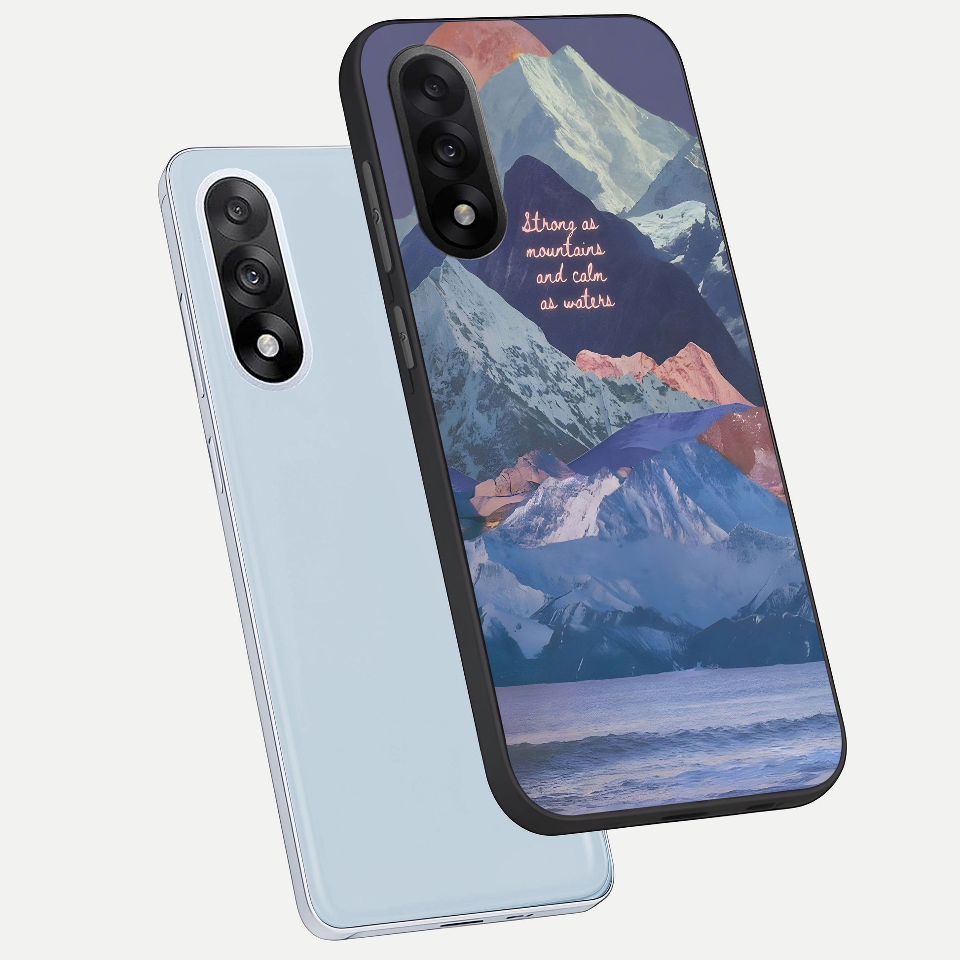  Celestial Mountain Calm phone case For Oneplus Nord 5 showing premium glass back cover with detailed artwork