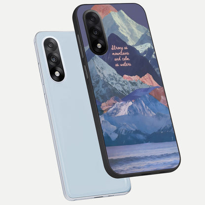  Celestial Mountain Calm phone case For Oneplus Nord 5 showing premium glass back cover with detailed artwork