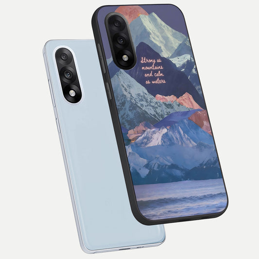  Celestial Mountain Calm phone case For Oneplus Nord 5 showing premium glass back cover with detailed artwork