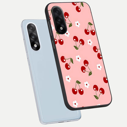  Cherry Love Mood phone case For Oneplus Nord 5 showing premium glass back cover with detailed artwork