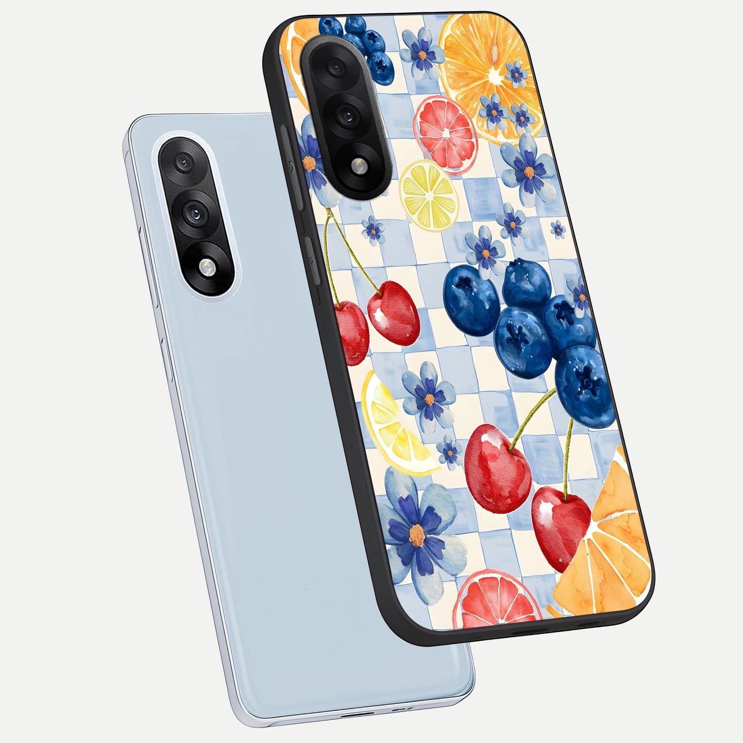  Citrus Bloom Joy phone case For Oneplus Nord 5 showing premium glass back cover with detailed artwork