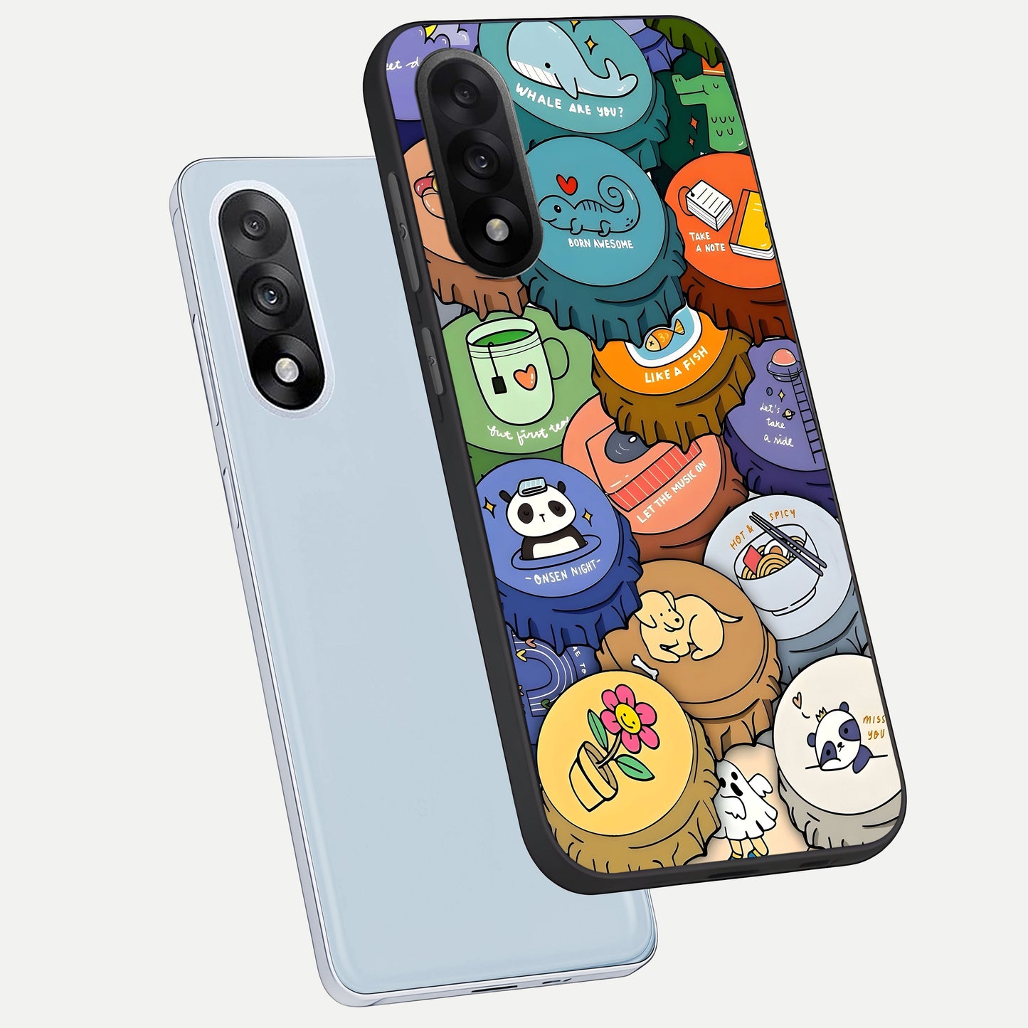  Coins Patterns phone case For Oneplus Nord 5 showing premium glass back cover with detailed artwork