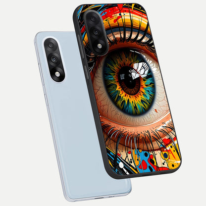  Colorful Eye phone case For Oneplus Nord 5 showing premium glass back cover with detailed artwork