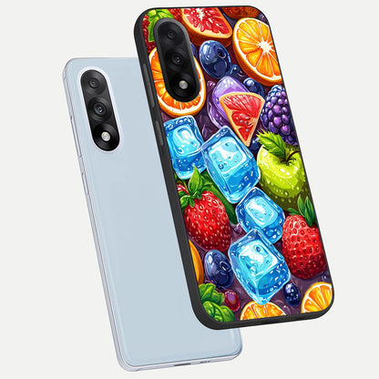  Colorful Fruits with Ice phone case For Oneplus Nord 5 showing premium glass back cover with detailed artwork