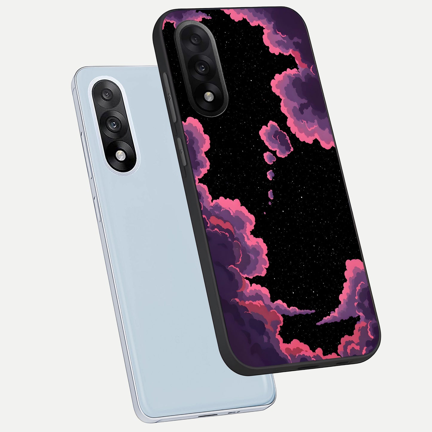  Cosmic Cloud Journey phone case For Oneplus Nord 5 showing premium glass back cover with detailed artwork