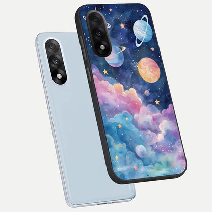  Cosmic Planet Dreams phone case For Oneplus Nord 5 showing premium glass back cover with detailed artwork