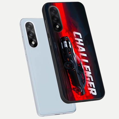  Crimson Challenger Fury phone case For Oneplus Nord 5 showing premium glass back cover with detailed artwork