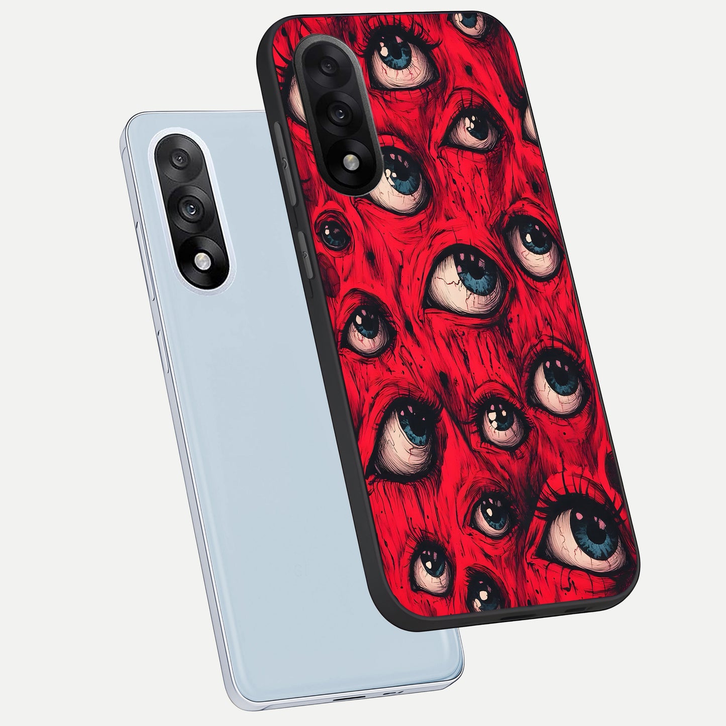  Crimson Watch Eyes phone case For Oneplus Nord 5 showing premium glass back cover with detailed artwork