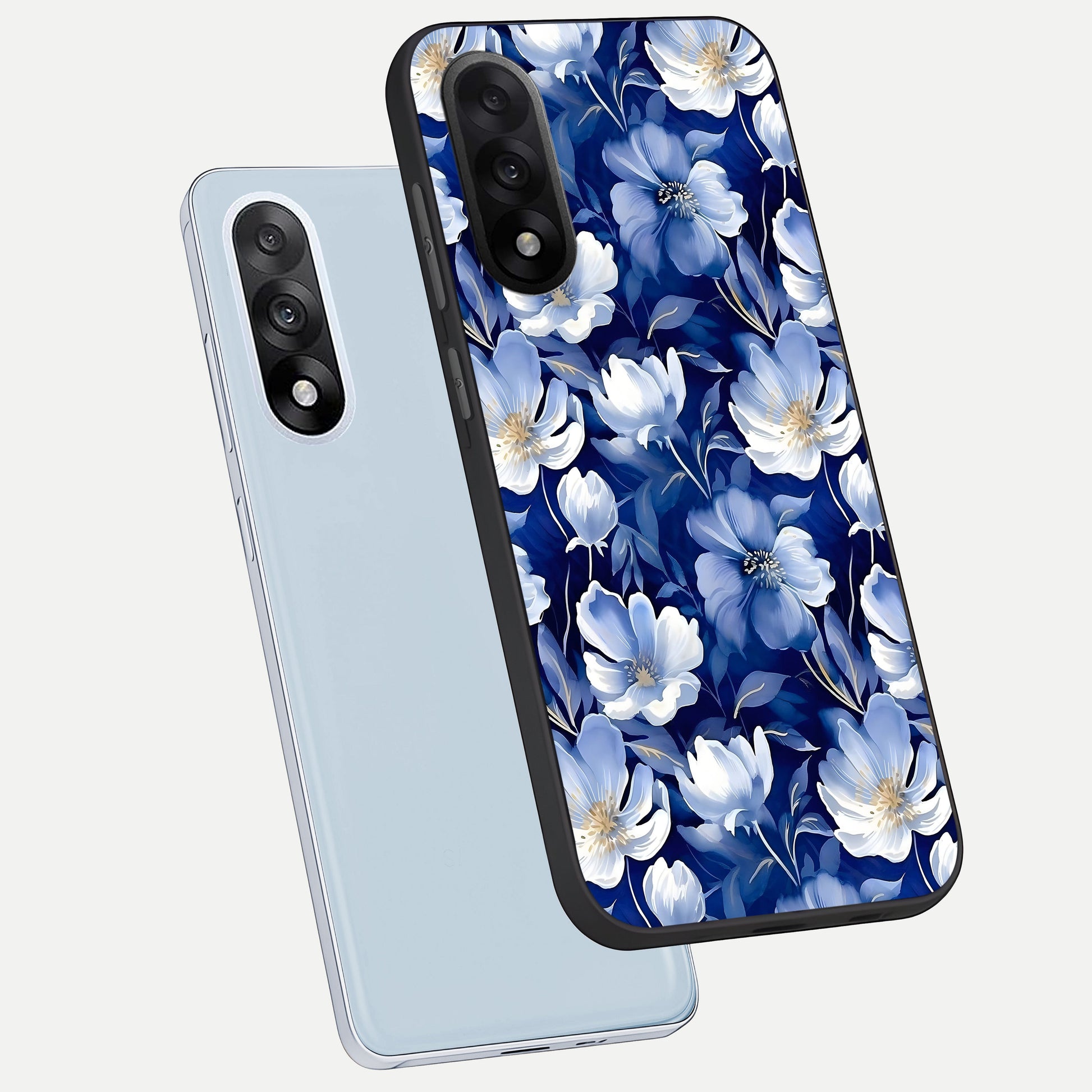  Cute Floral Patterns phone case For Oneplus Nord 5 showing premium glass back cover with detailed artwork