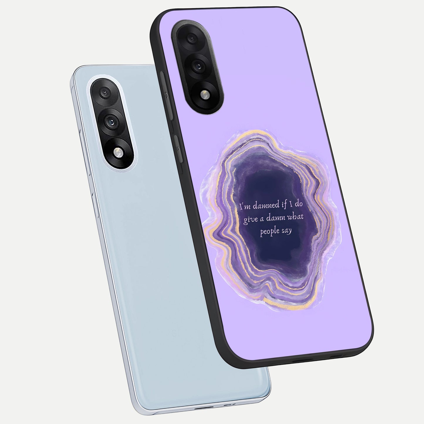  Damned People Quote phone case For Oneplus Nord 5 showing premium glass back cover with detailed artwork