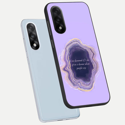  Damned People Quote phone case For Oneplus Nord 5 showing premium glass back cover with detailed artwork