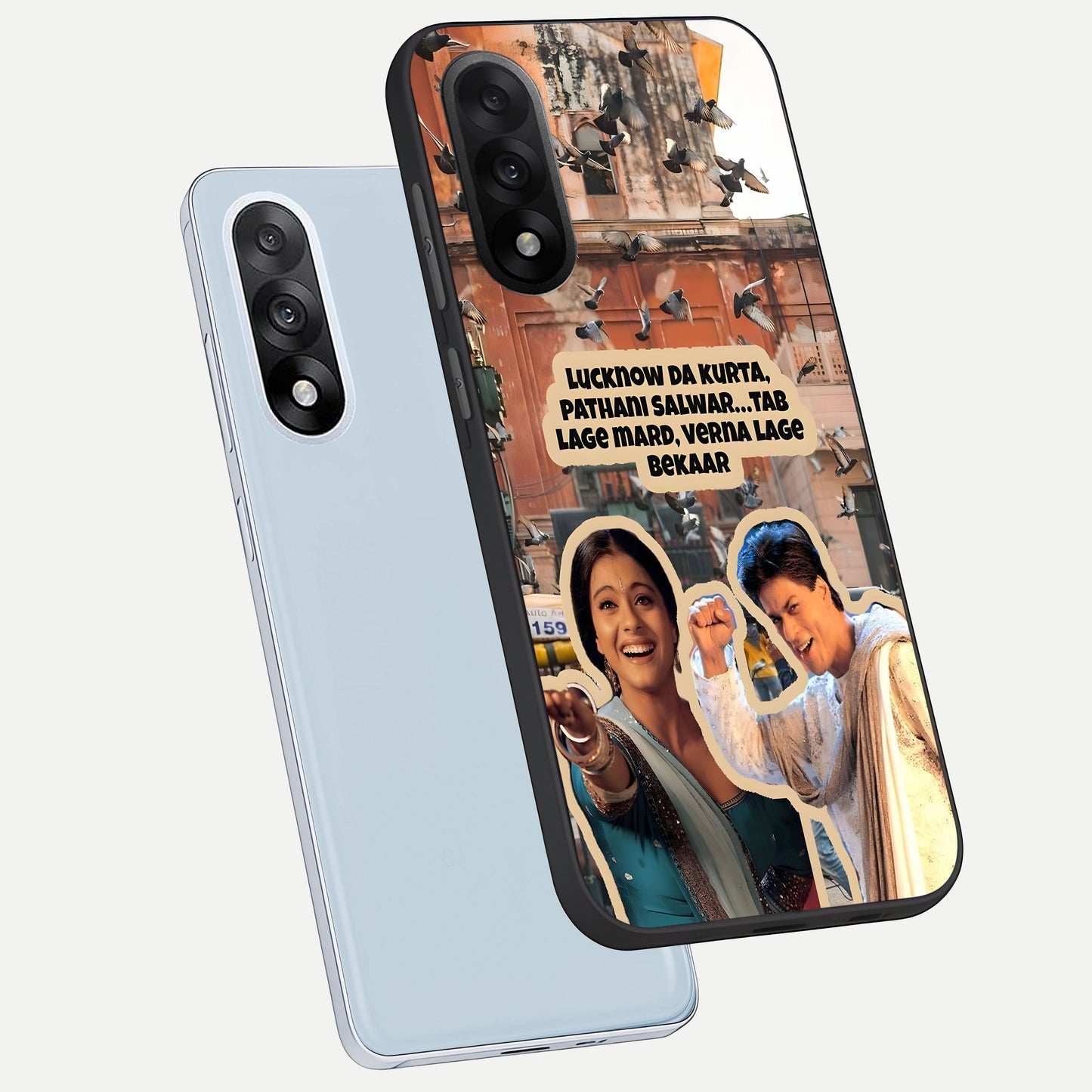  Desi Retro Vibes phone case For Oneplus Nord 5 showing premium glass back cover with detailed artwork