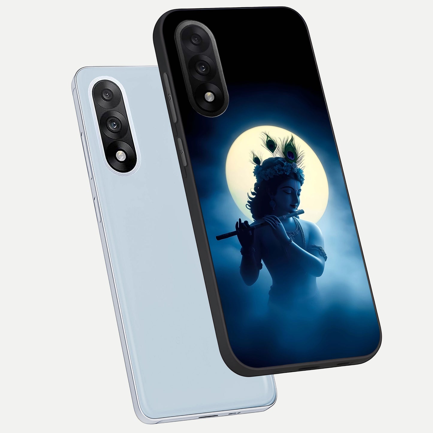  Divine Moon Flute phone case For Oneplus Nord 5 showing premium glass back cover with detailed artwork