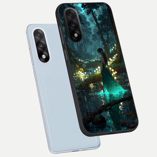 Enchanted Forest Glow phone case For Oneplus Nord 5 showing premium glass back cover with detailed artwork