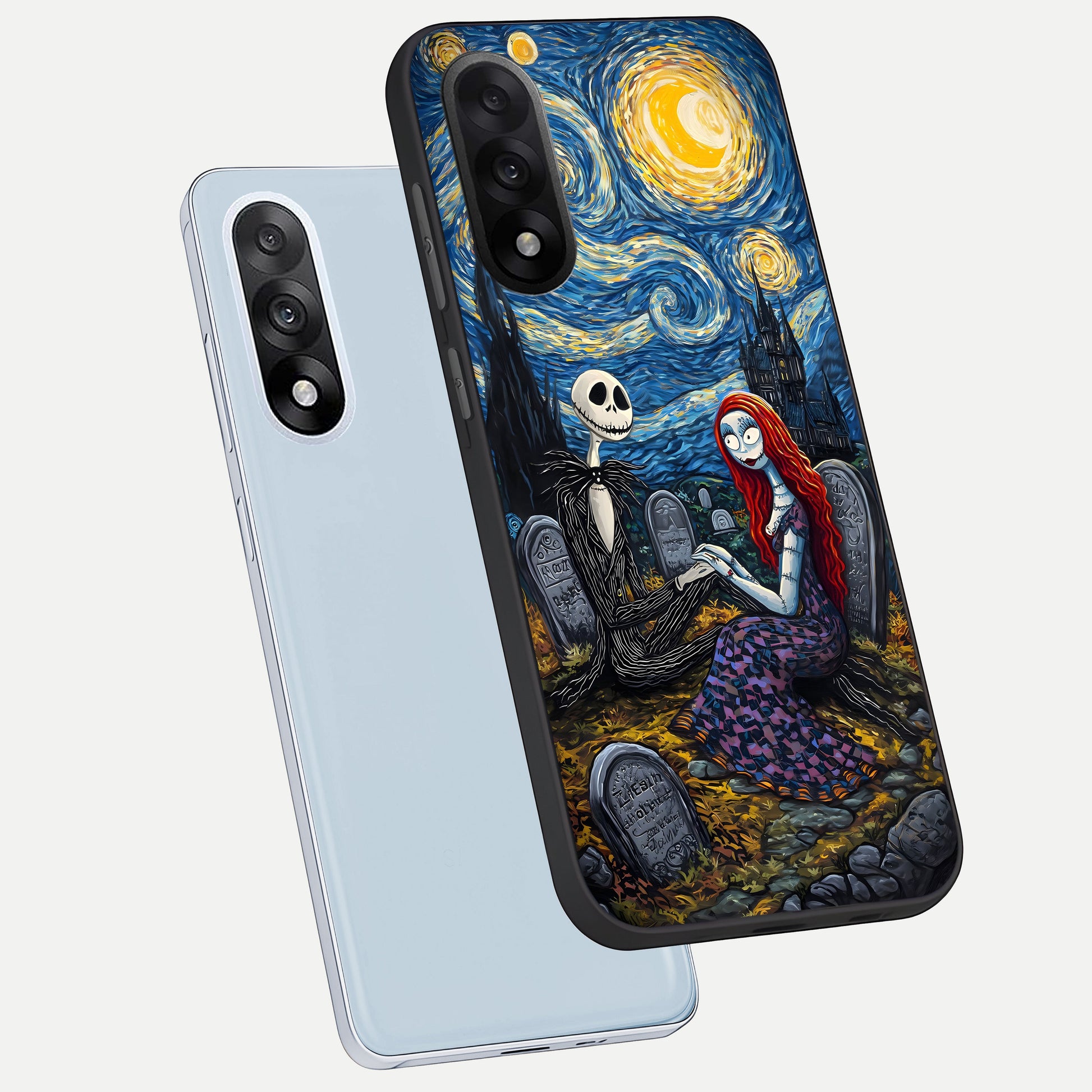  Eternal Night Love phone case For Oneplus Nord 5 showing premium glass back cover with detailed artwork