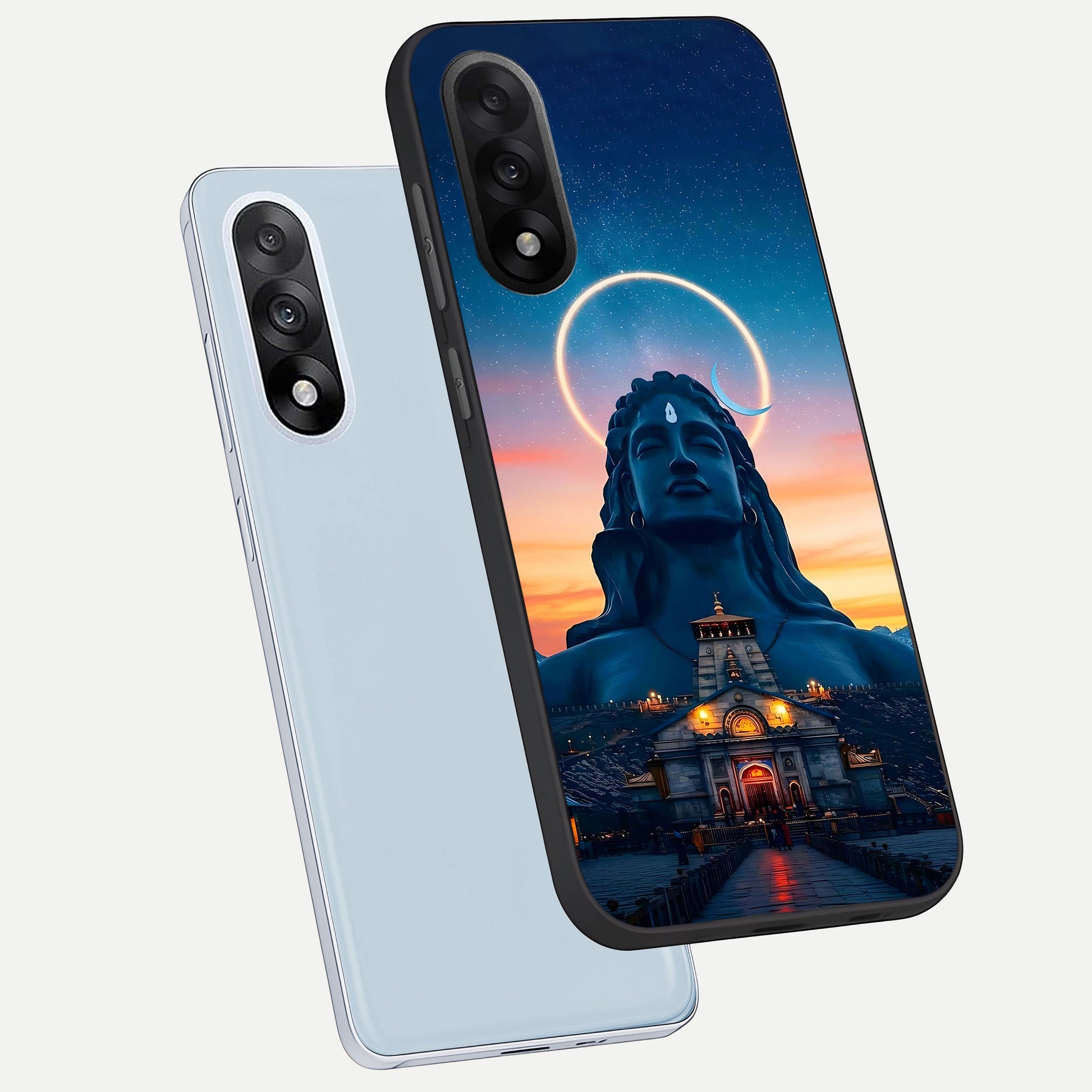  Eternal Shiva Aura phone case For Oneplus Nord 5 showing premium glass back cover with detailed artwork