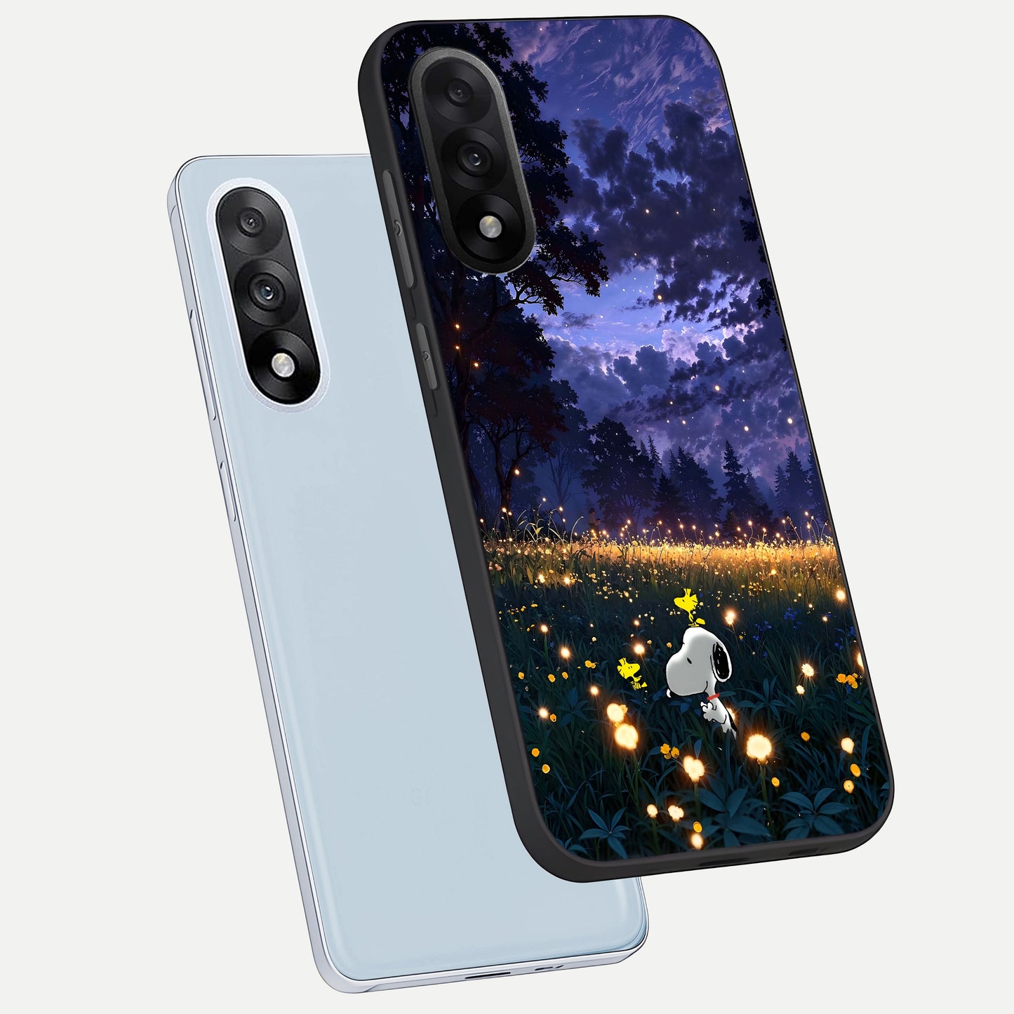 Firefly Meadow Magic phone case For Oneplus Nord 5 showing premium glass back cover with detailed artwork