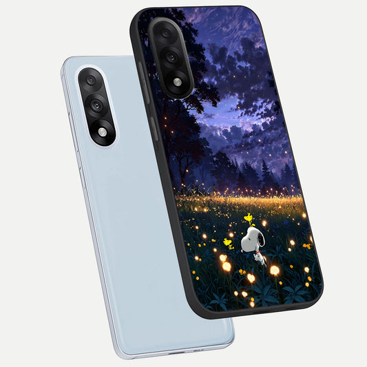  Firefly Meadow Magic phone case For Oneplus Nord 5 showing premium glass back cover with detailed artwork