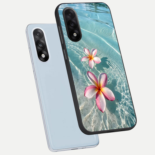  Floating Bloom Bliss phone case For Oneplus Nord 5 showing premium glass back cover with detailed artwork