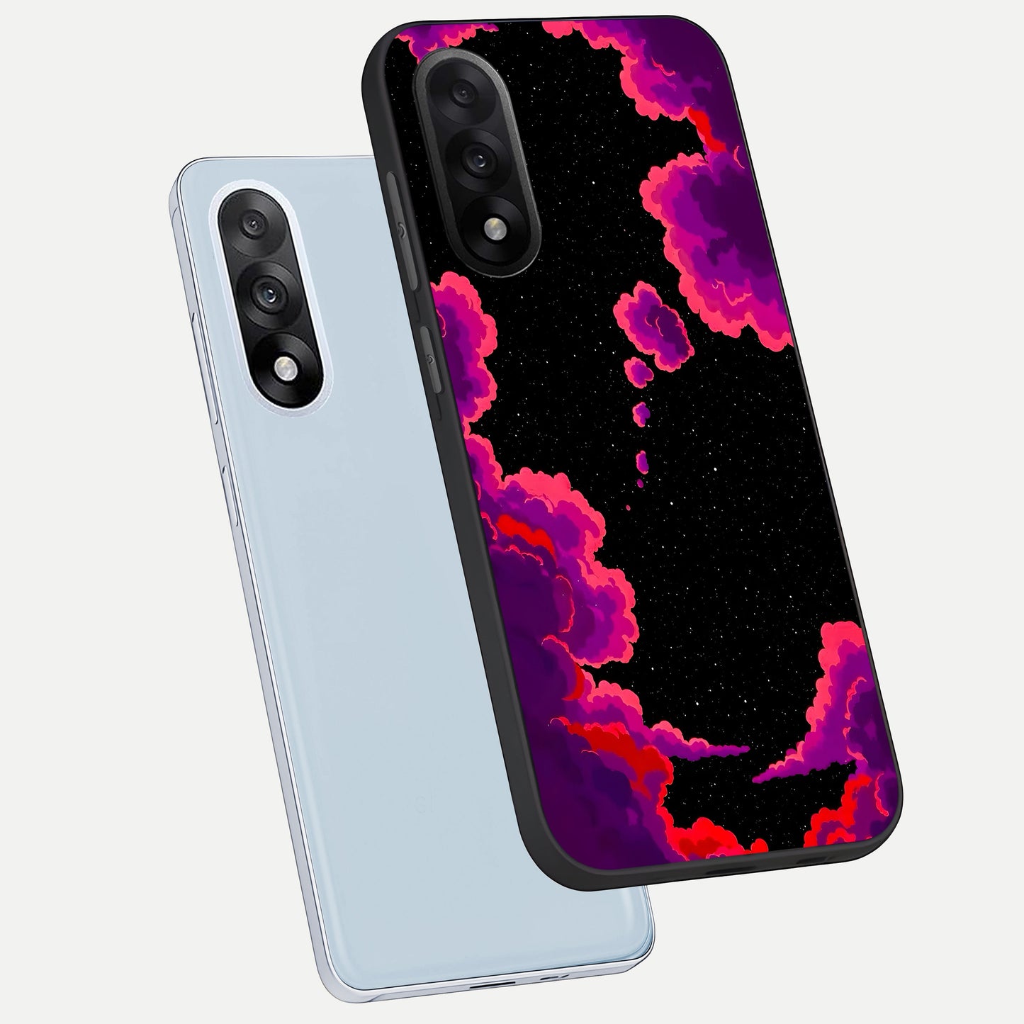  Galaxy Dream Frame phone case For Oneplus Nord 5 showing premium glass back cover with detailed artwork