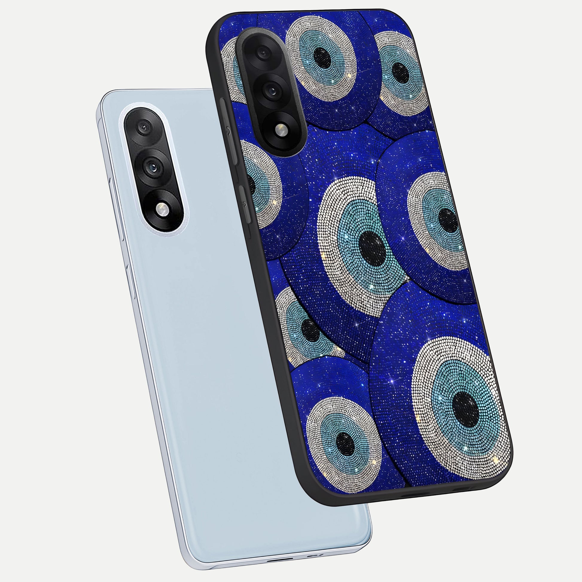  Galaxy Eye Flow phone case For Oneplus Nord 5 showing premium glass back cover with detailed artwork