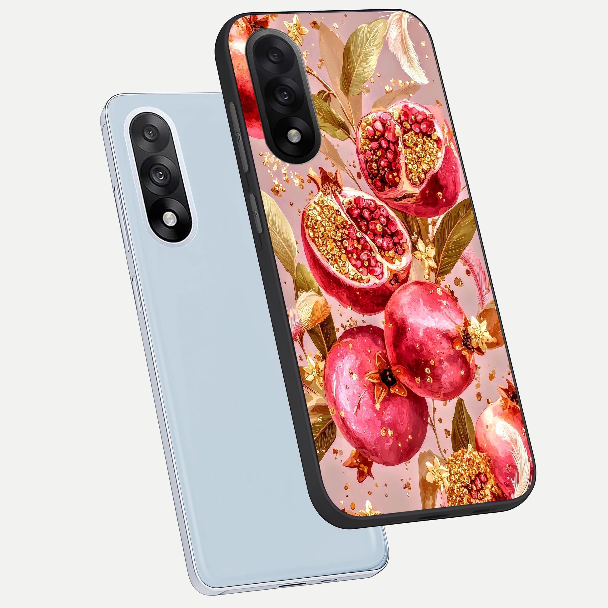  Golden Bloom Glow phone case For Oneplus Nord 5 showing premium glass back cover with detailed artwork