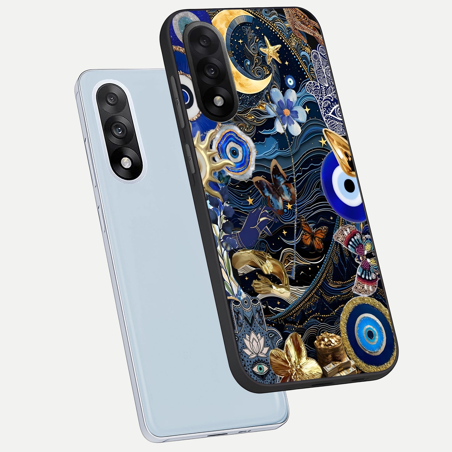  Golden Moon Magic phone case For Oneplus Nord 5 showing premium glass back cover with detailed artwork