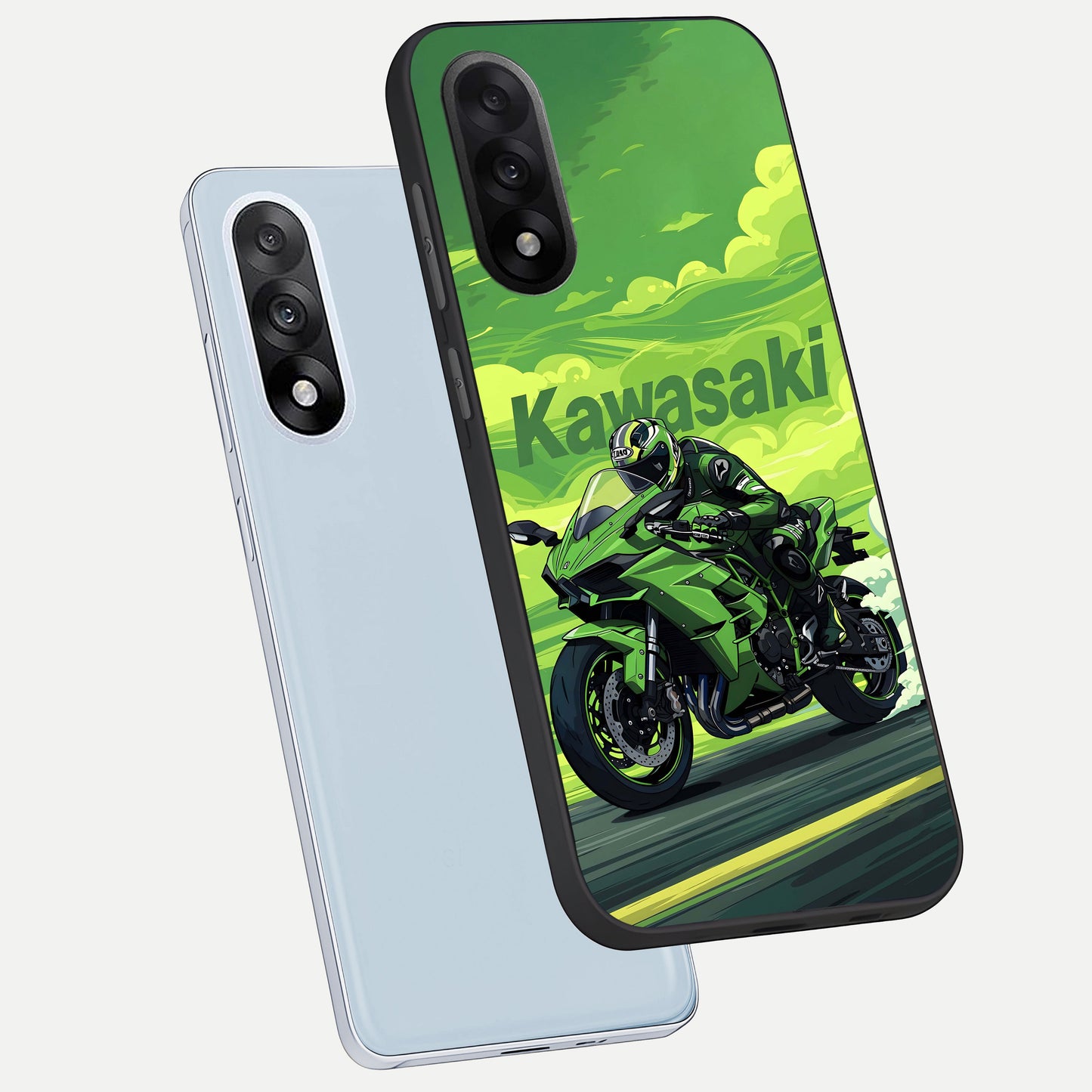  Greenery Sky phone case For Oneplus Nord 5 showing premium glass back cover with detailed artwork