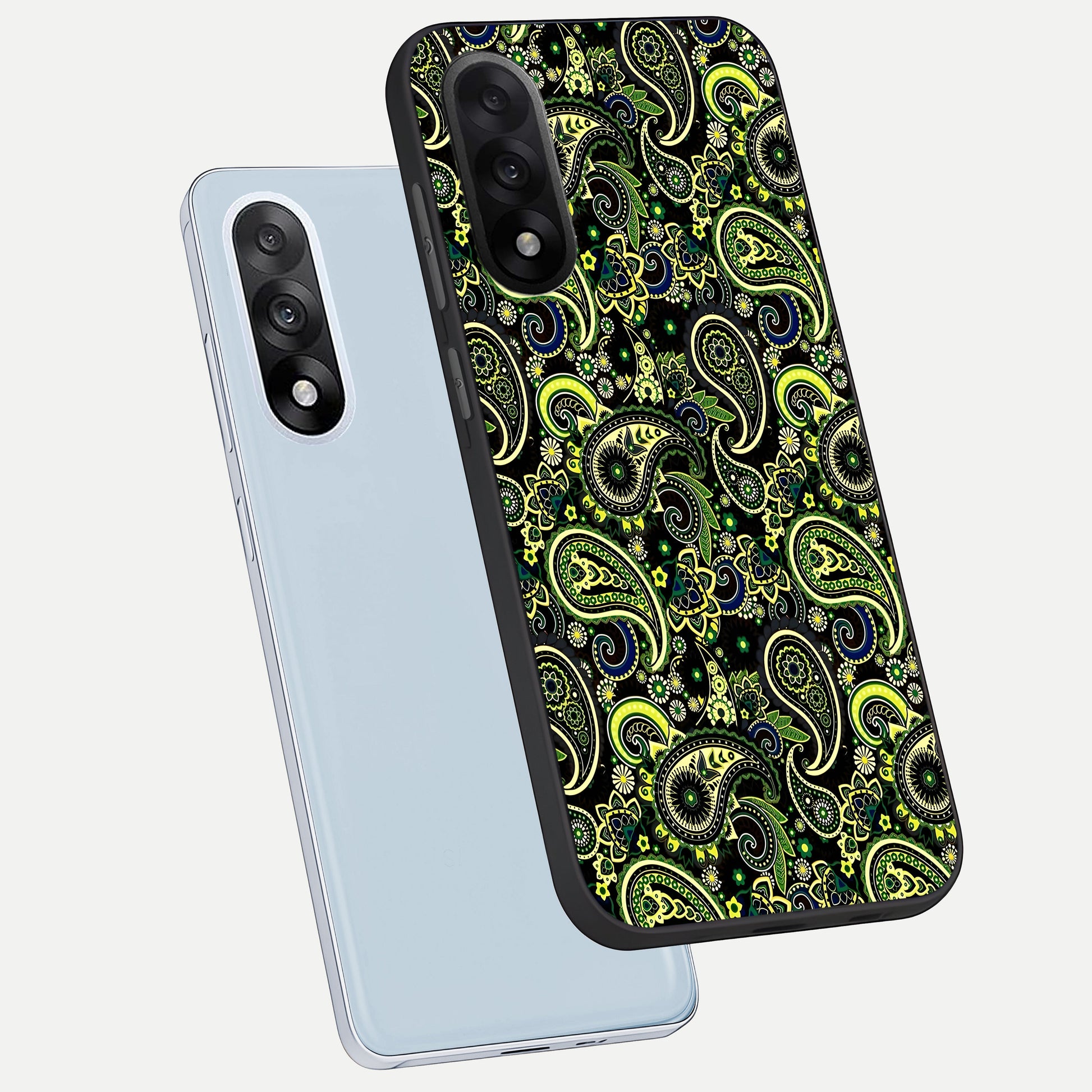  Green Lemon phone case For Oneplus Nord 5 showing premium glass back cover with detailed artwork