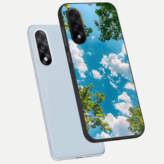  Green Moon Energy phone case For Oneplus Nord 5 showing premium glass back cover with detailed artwork