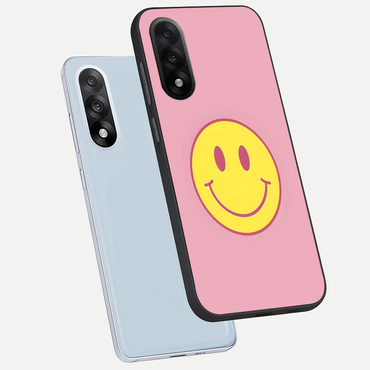  Happy Pink Mood phone case For Oneplus Nord 5 showing premium glass back cover with detailed artwork