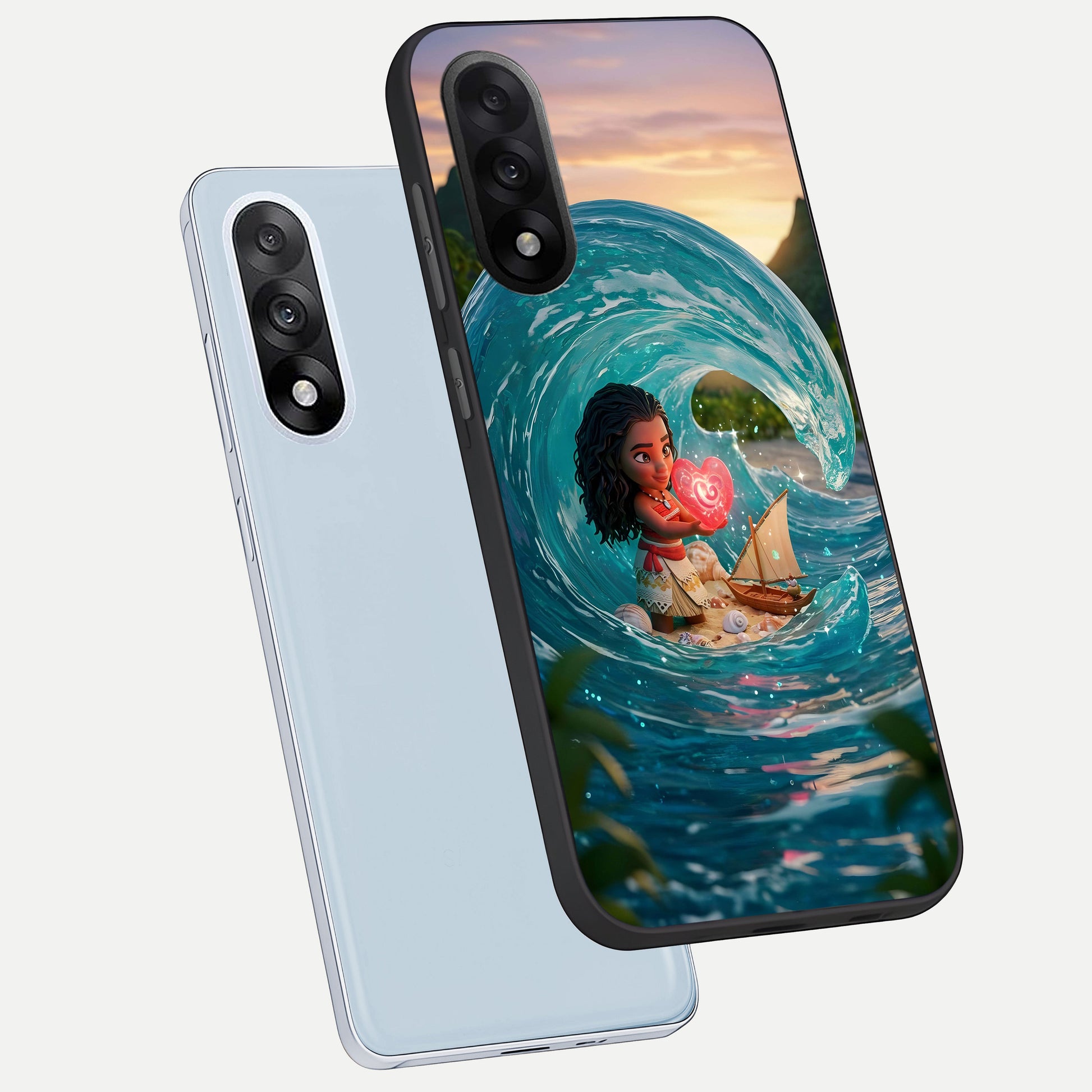  Heart of Ocean phone case For Oneplus Nord 5 showing premium glass back cover with detailed artwork