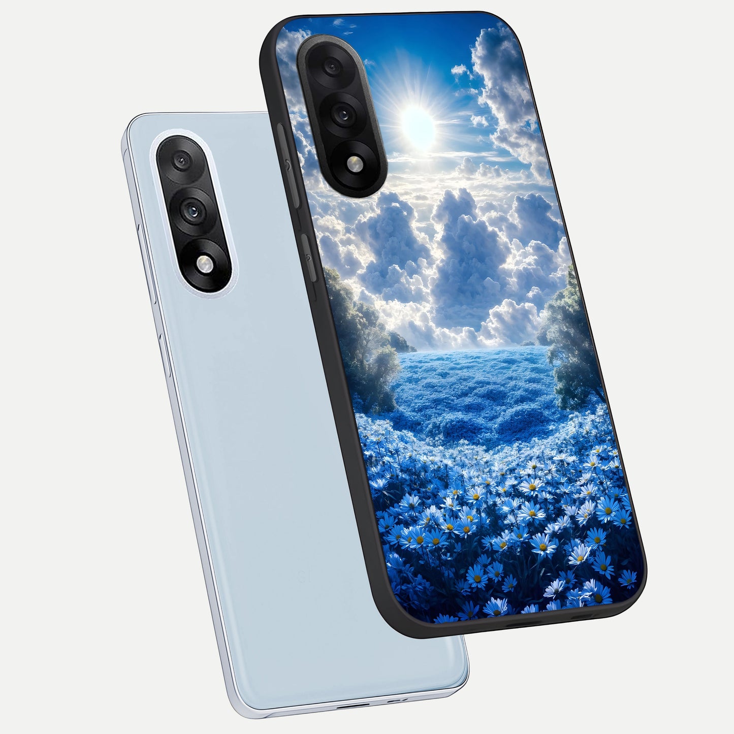  Heavenly Daisy Horizon phone case For Oneplus Nord 5 showing premium glass back cover with detailed artwork