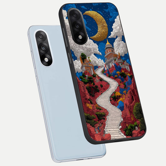  Heavenly Moon Path phone case For Oneplus Nord 5 showing premium glass back cover with detailed artwork