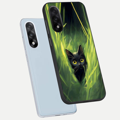  Hidden Cat Whisper phone case For Oneplus Nord 5 showing premium glass back cover with detailed artwork