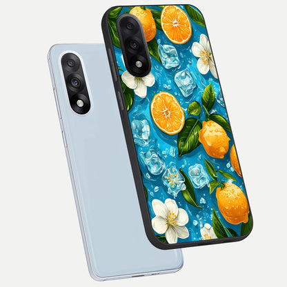  Ice Cube With Orange phone case For Oneplus Nord 5 showing premium glass back cover with detailed artwork